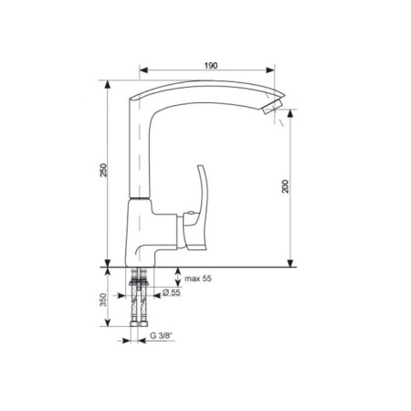 Kitchen mixer Ulgran U005-310, gray color-2