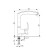 Kitchen mixer Ulgran U005-310, gray color