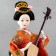 Collectible doll "Geisha with a musical instrument" 32x12.5x12.5 cm