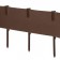 Pegs for border tape, h = 40 cm, set 10 pcs., Brown, Greengo
