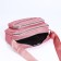 Cross-Bodi Bag with zipper, external pocket, pink color