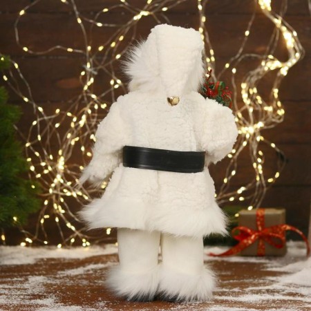 Santa Claus "in a fur white suit, with a bag" moves, 20x40 cm-2