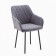 Liberty chair, velor graphite/black