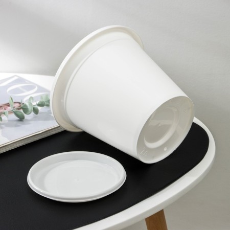 Pot with the Podon "Economy", 2 l, white color-3