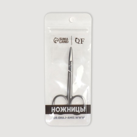 Scissors manicure, straight, narrow, 9.5 cm, silver color-3