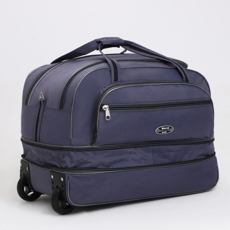 Road bag on wheels, a lightning department, with an increase, an outer pocket, the color is gray-2
