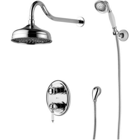 Lemark Villa lm4829c shower system, one -rod, tropical shower, watering can, hidden, chrome