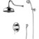 Lemark Villa lm4829c shower system, one -rod, tropical shower, watering can, hidden, chrome