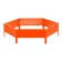 Glocked flowerbed, d = 100 cm, h = 15 cm, orange, Greengo