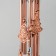 Wind Music Metal "Christmas trees" 5 tubes 6 fir trees 67 cm