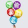 Airy ball "Super", 12 inch, latex, 25 pieces, puppy patrol