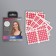 Facial tape, set, 6 sheets, pink color