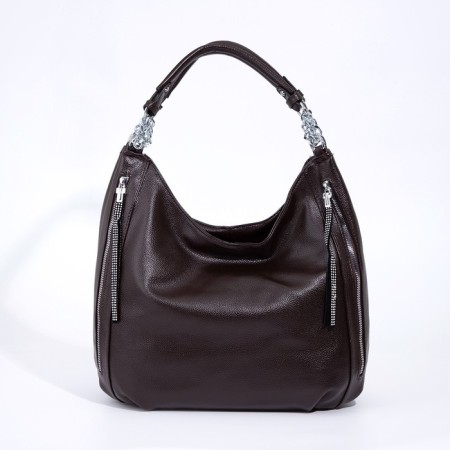 Love bag with lightning, brown color