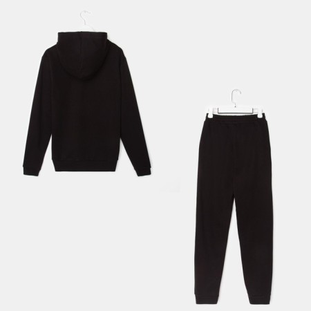 Sports suit men's (hoodies, trousers) minku, black color, size 50-8