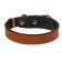 Collar zoonik "Premium-classic" Leather double, 41-53 x 3 cm, orange