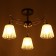 Chandelier "Charlene" 3he27 40w Black-Latun 49x49x29 cm Bayerlux