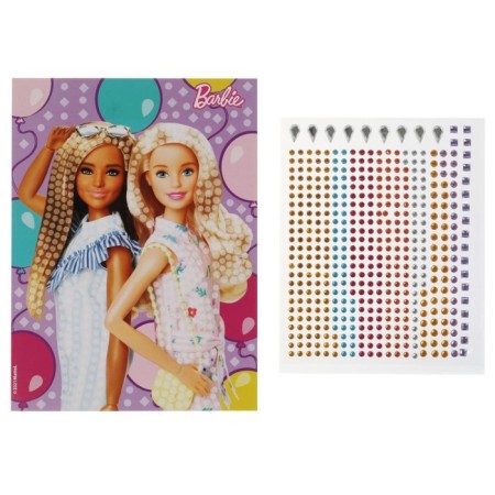 Set for children's creativity "Barbie" Crystal mosaic, 17 × 23 cm-1