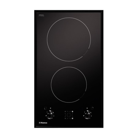 Hon surface Hansa BHCS38120030, electric, 2 burners, sensor, black