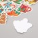 Stickers for creativity "New Year. Watercolor" embossing gold set 48 pcs 9x7x0.8 cm