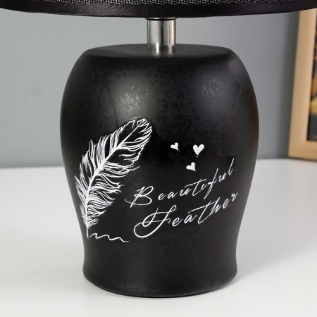 Table lamp "Paris" Black E14 40W 220V 34.5x22.5x22.5 cm Risalux-4