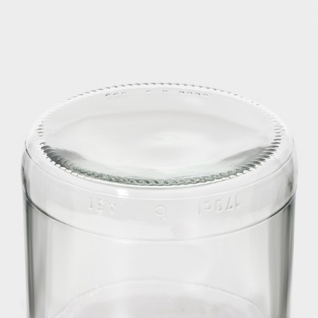 Glass Bank for bulk products with a plastic lid and a macro handle, 1.7 liters-6
