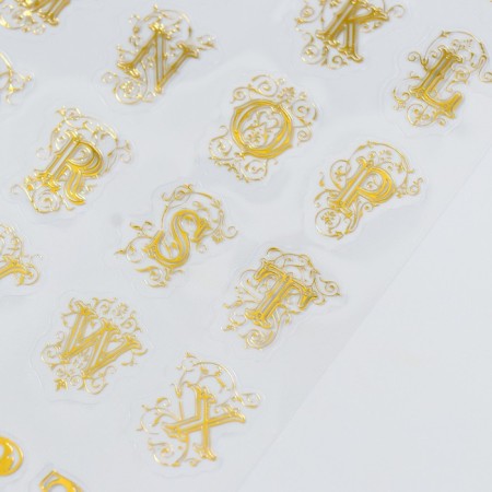Stickers "English alphabet and numbers" 10x23 cm-2