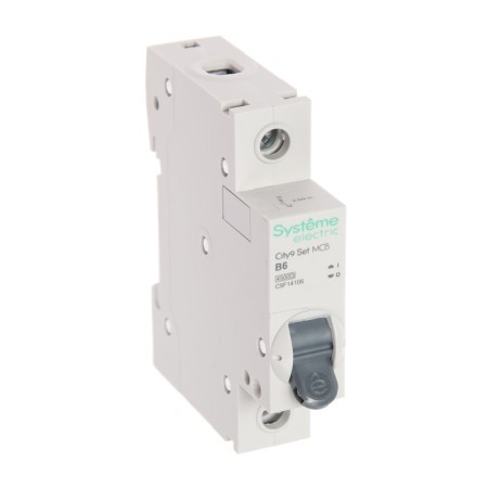 The circuit breaker SE CITY9 SET, 6 A, 1P, 4.5 KA, 230 V