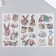Stickers for creativity Paper "cats and rabbits" set of 3 sheets 10x20 cm