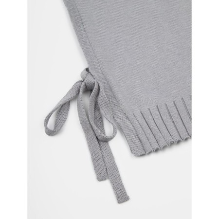 Knitted children's vests Amarobaby Bow, height 140 cm, color gray color-16