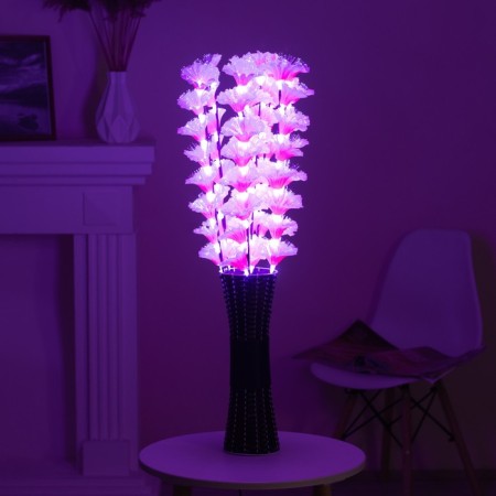 Nightnik "Kalmia" 56xLED 4000K pink 25x25x80cm Risalux-9