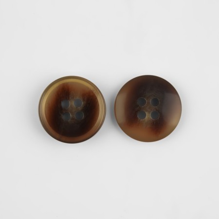A set of buttons, 4 punctures, d = 18 mm, 10 pcs, brown color-2