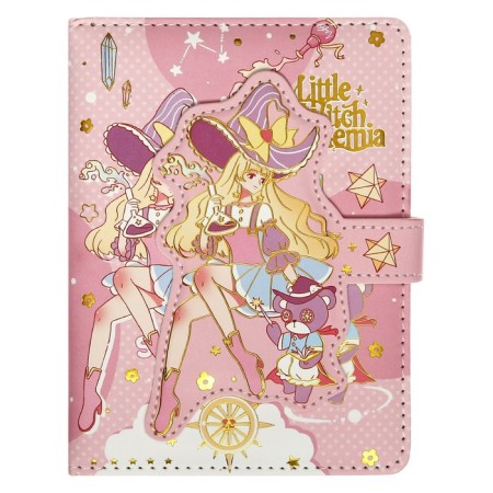 Gift notebook, A6, 100 sheets, a colored block, with a curly knife on a magnet, "anime", mix-2