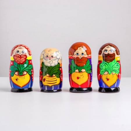 Nesting doll "Turnip" 6 in 1, mix-3
