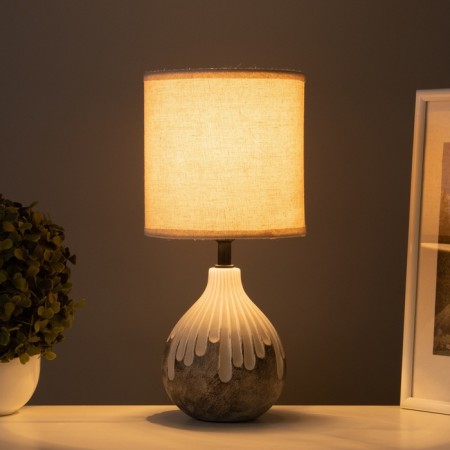 Table lamp "cut" 1x40W E14 white/black 15x15x30cm-1