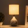Table lamp "cut" 1x40W E14 white/black 15x15x30cm