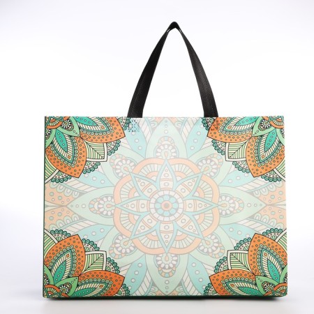 Bag without fastening, green color-1