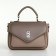 Women's bag on the Textura valve, small size, beige color