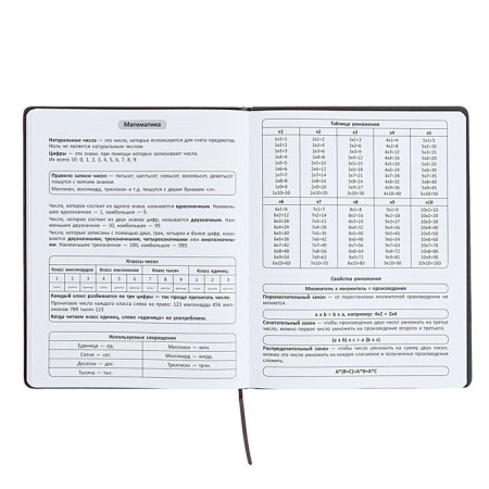 Universal diary for grades 1-11 "Font", firm cover of artificial leather, lies, 48 ​​sheets, black and blue-7