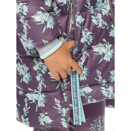 Coat for girls, height 98 cm, purple color-7