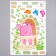 Sticker Plastic Interior color "Pink Bear on the balcony" 25x38 cm