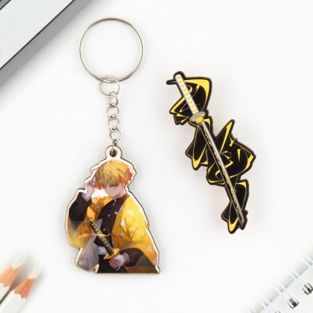 Keychain for keys with the icon "Demon blade", anime-1