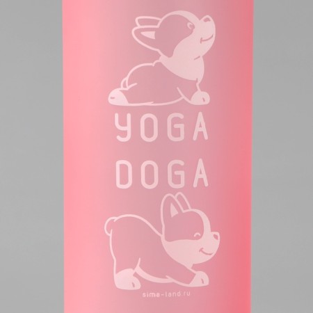 Walking drinker for dogs "Yoga", 23x7.5x7.5 cm, 750 ml, pink-6