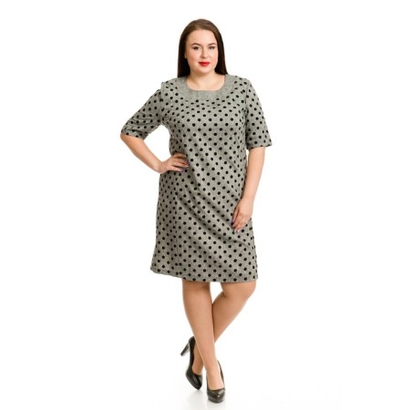 Women's dress, size 54, gray color