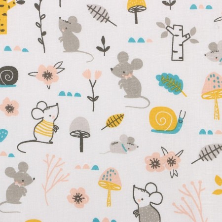Diaper mouse, size 75x120 cm, calico, 140 g/m, cotton 100%-2