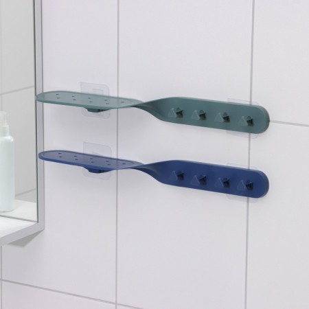 Bathroom holder on Velcro “Solution”, 41 × 7 × 4.5 cm, color mix-7