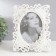 Photo frame Polystone 13x18 cm "Empire with roses" white 23x18.5 cm