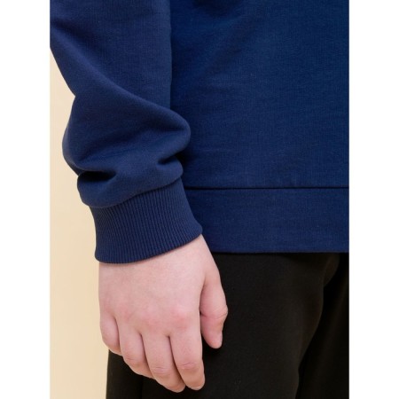 Sweatshirt for boys, height 140 cm, dark blue color-6
