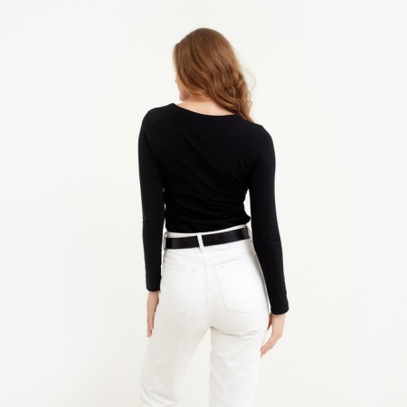 Women's longliva Minaku: Basic Line Black Color, Rr. 44-2