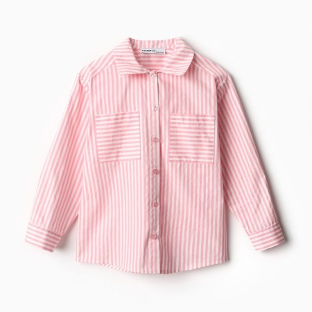 Рубашка для девочки KAFTAN "Полоска" размер 34 (122-128 см)-4
