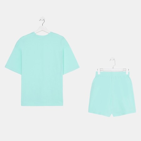 Female pajamas (T -shirt and shorts) KAFTAN BASIC p. 48-50, turquoise-7